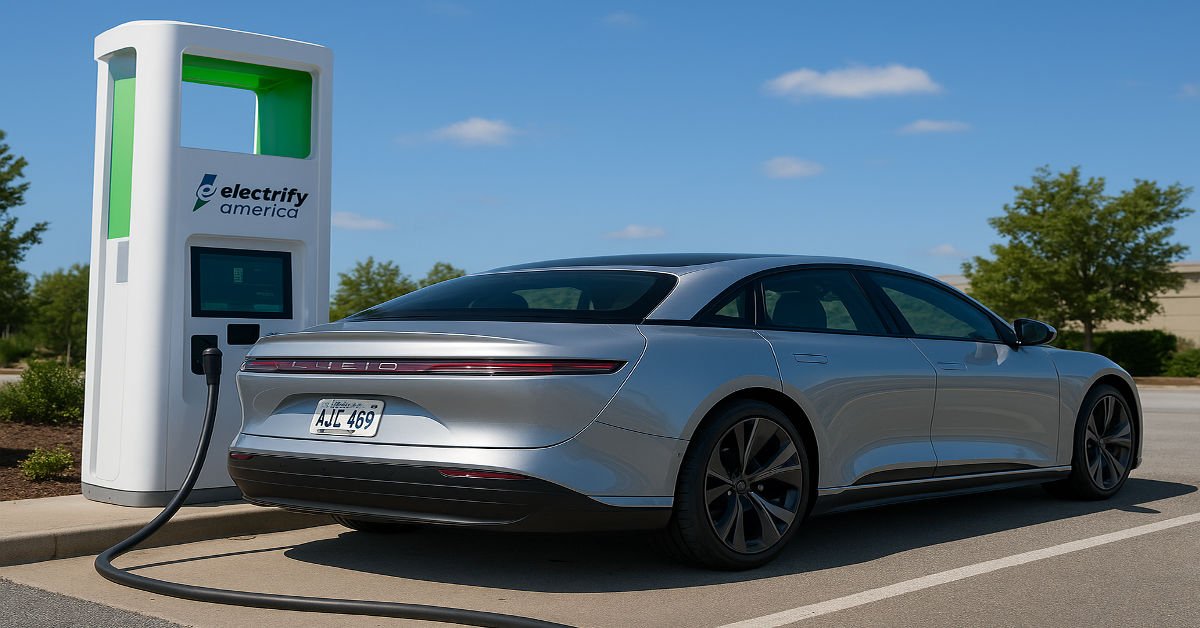 Luxury fast-charging EVs in the USA.